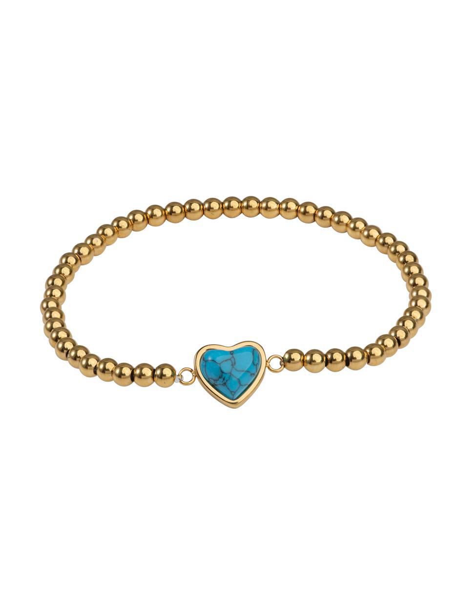 Pulsera con cuarzo 14 k Nadia con acabado baño de oro 1
