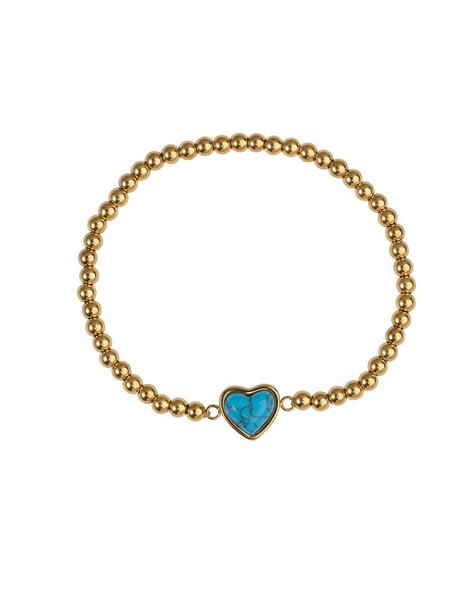 Pulsera con cuarzo 14 k Nadia con acabado baño de oro 2