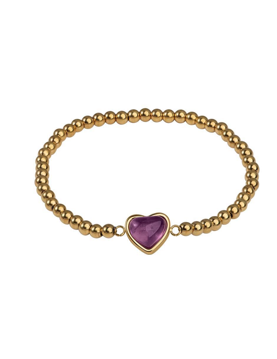 Pulsera con cuarzo 14 k Nadia con acabado baño de oro Pulsera con cuarzo 14 k Nadia con acabado baño de oro