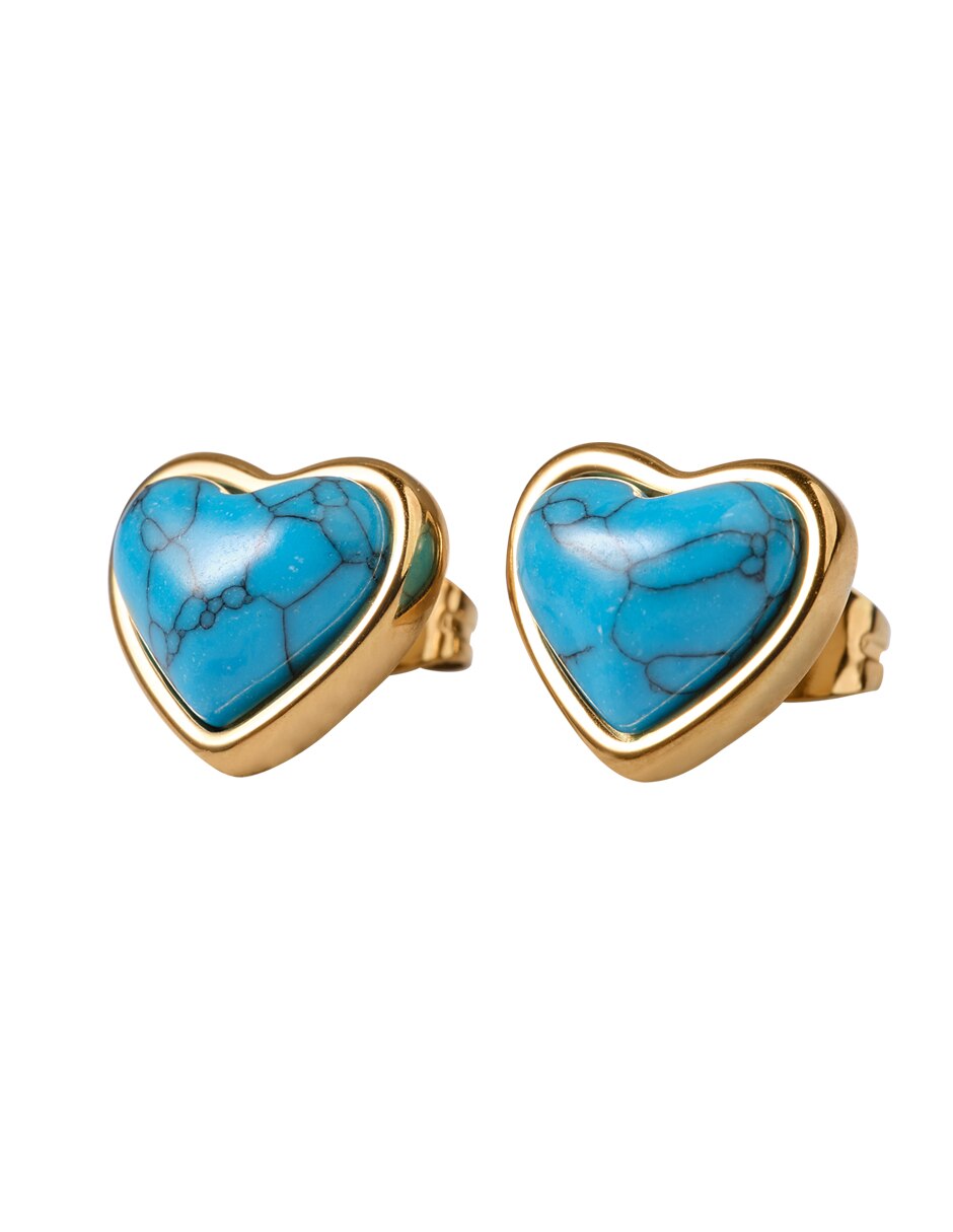 Collar de corazón de baño de oro 14 k 2