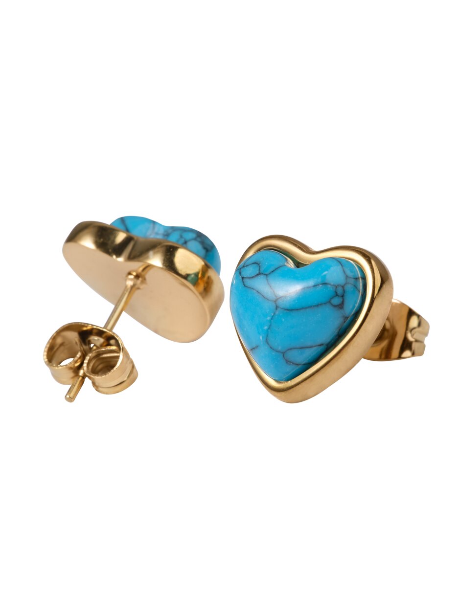 Collar de corazón de baño de oro 14 k 3