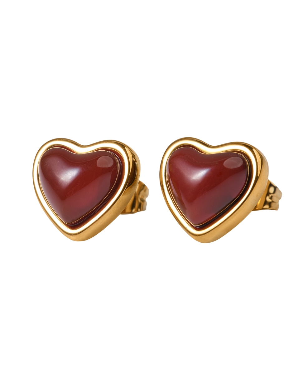 Collar de corazón luckyly de baño de oro 14 k