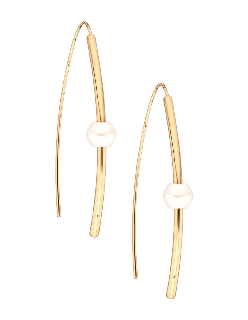 Aretes Elaina con acabado pulido 2