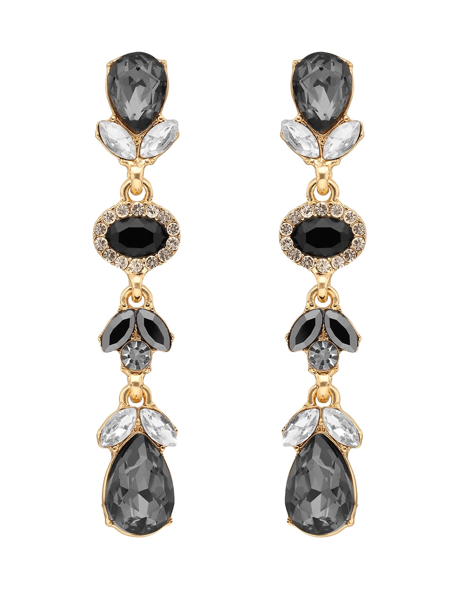 Aretes largos Velvet Dusk con acabado brillante 1