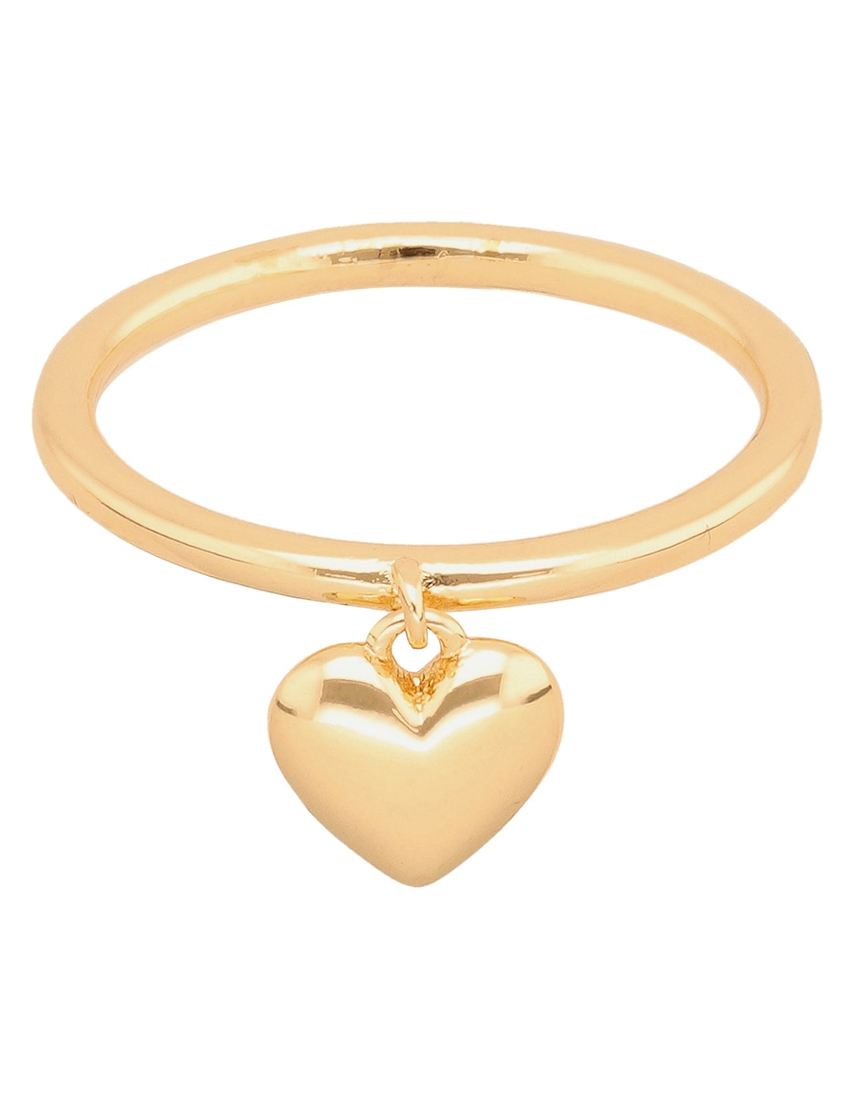 Anillo de corazón Clara Bow pulido
