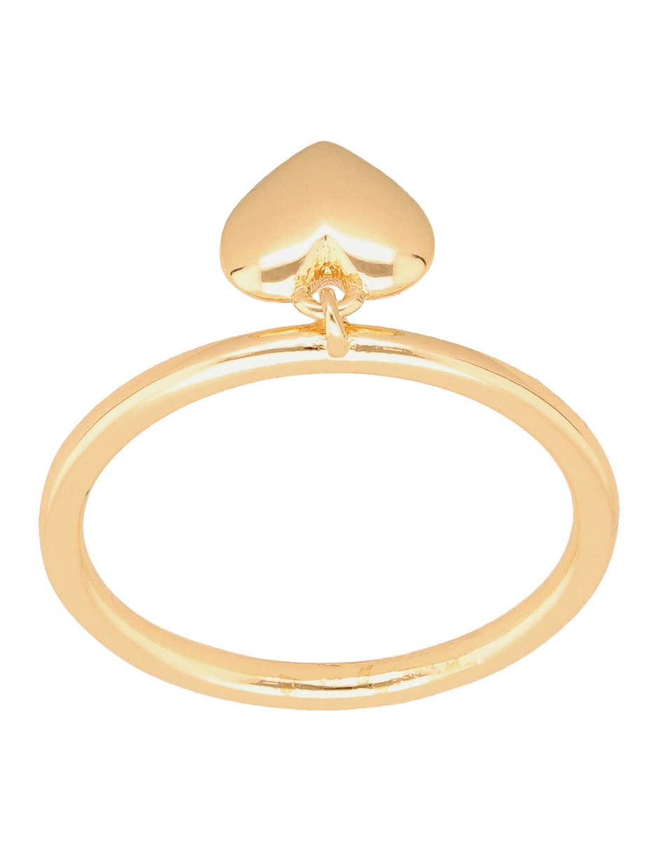 Anillo de corazón Clara Bow pulido 4