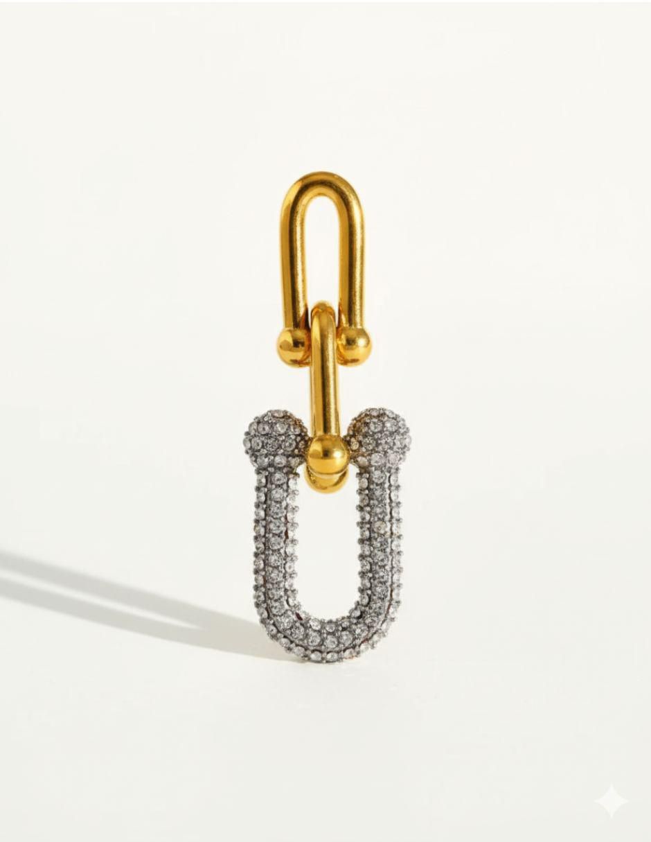 Aretes de oro laminado 9 k con acabado pulido 3