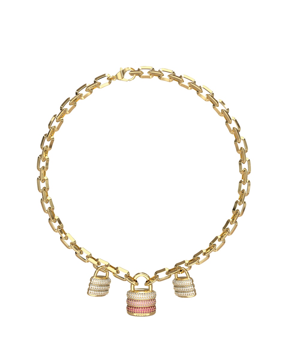 Collar no aplica "de (si aplica)" candado guess my secret "de" acero inoxidable sin kilataje 1