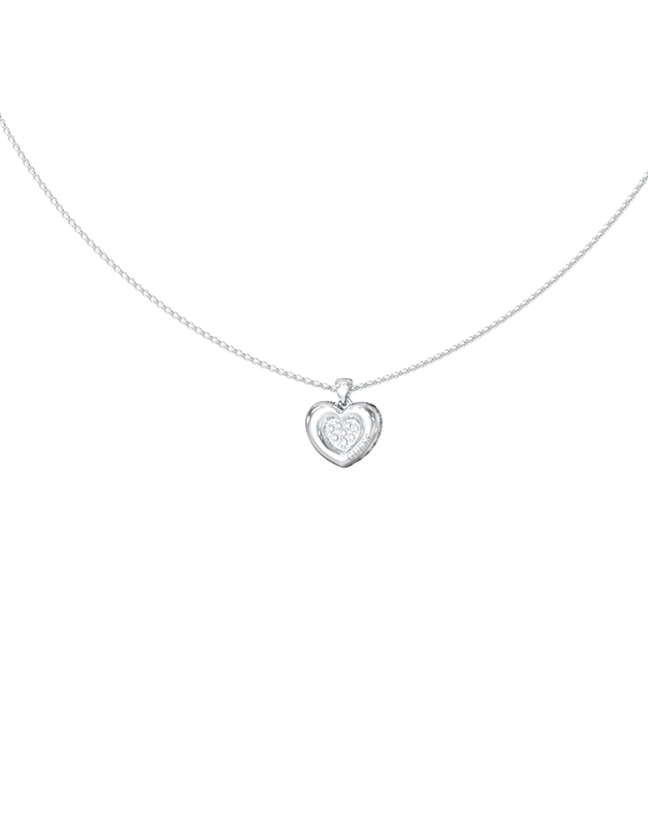 Collar con dije corazón Love 3