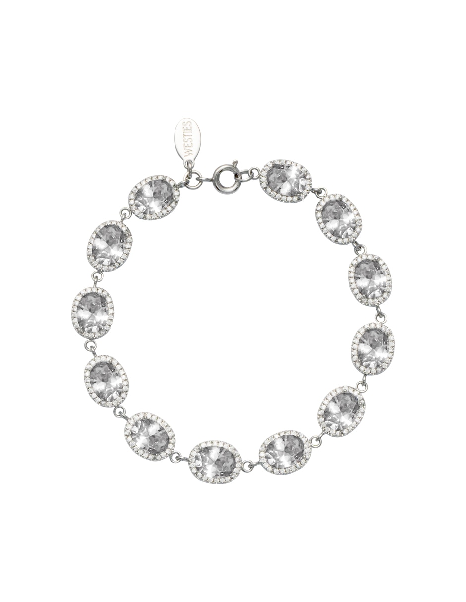 Pulsera Westies con zirconia con acabado pavé