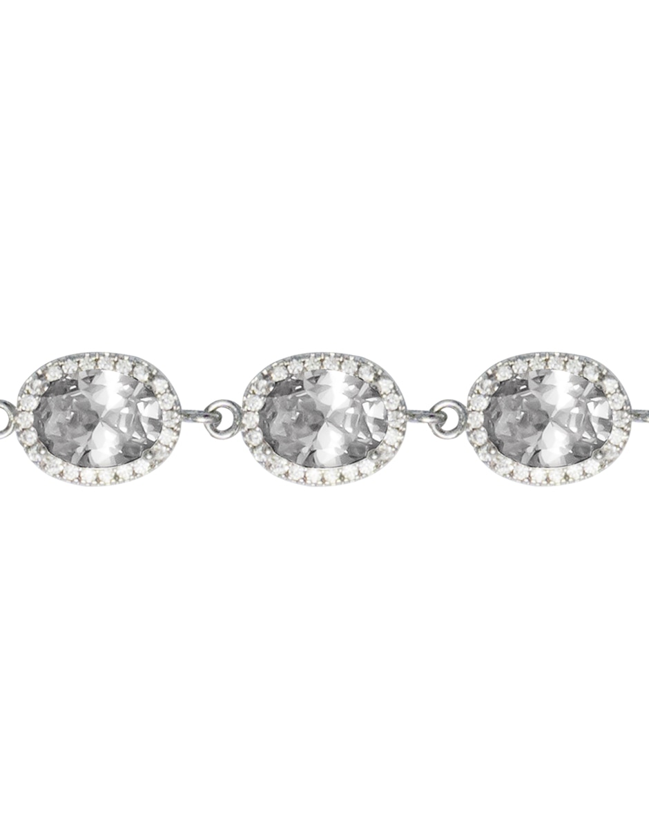 Pulsera Westies con zirconia con acabado pavé