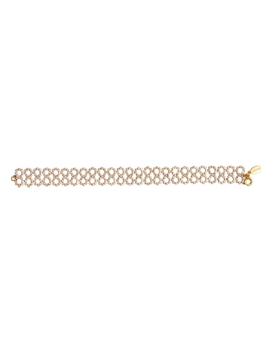 Pulsera Westies con cristal Filigrana Cup con acabado pavé