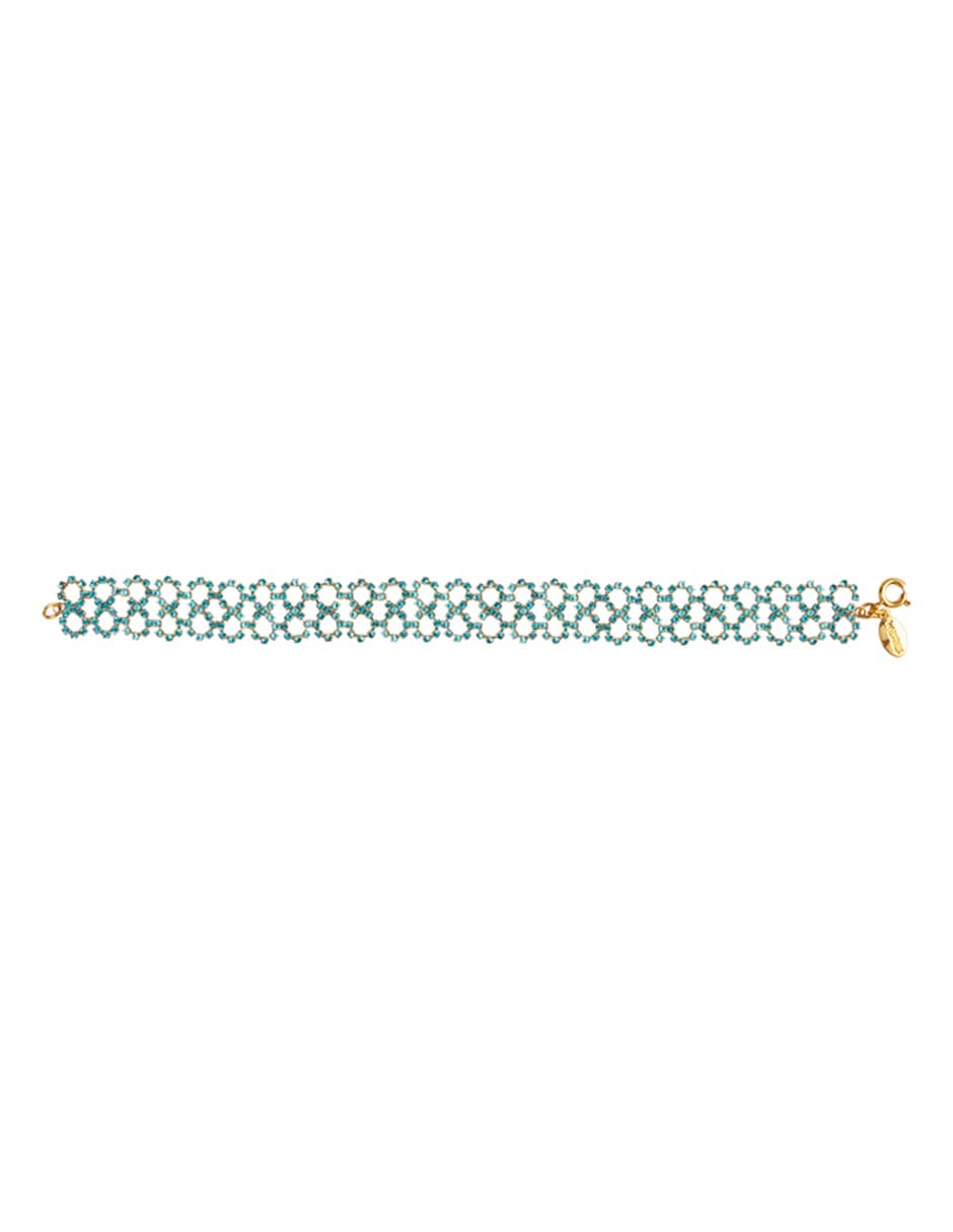 Pulsera Westies con cristal Filigrana Cup con acabado pavé