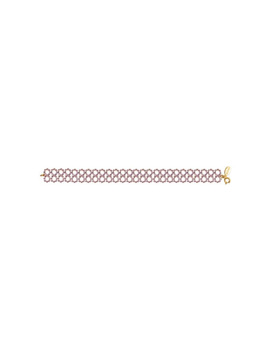 Pulsera con cristal Filigrana Cup acabado pavé Pulsera con cristal Filigrana Cup acabado pavé