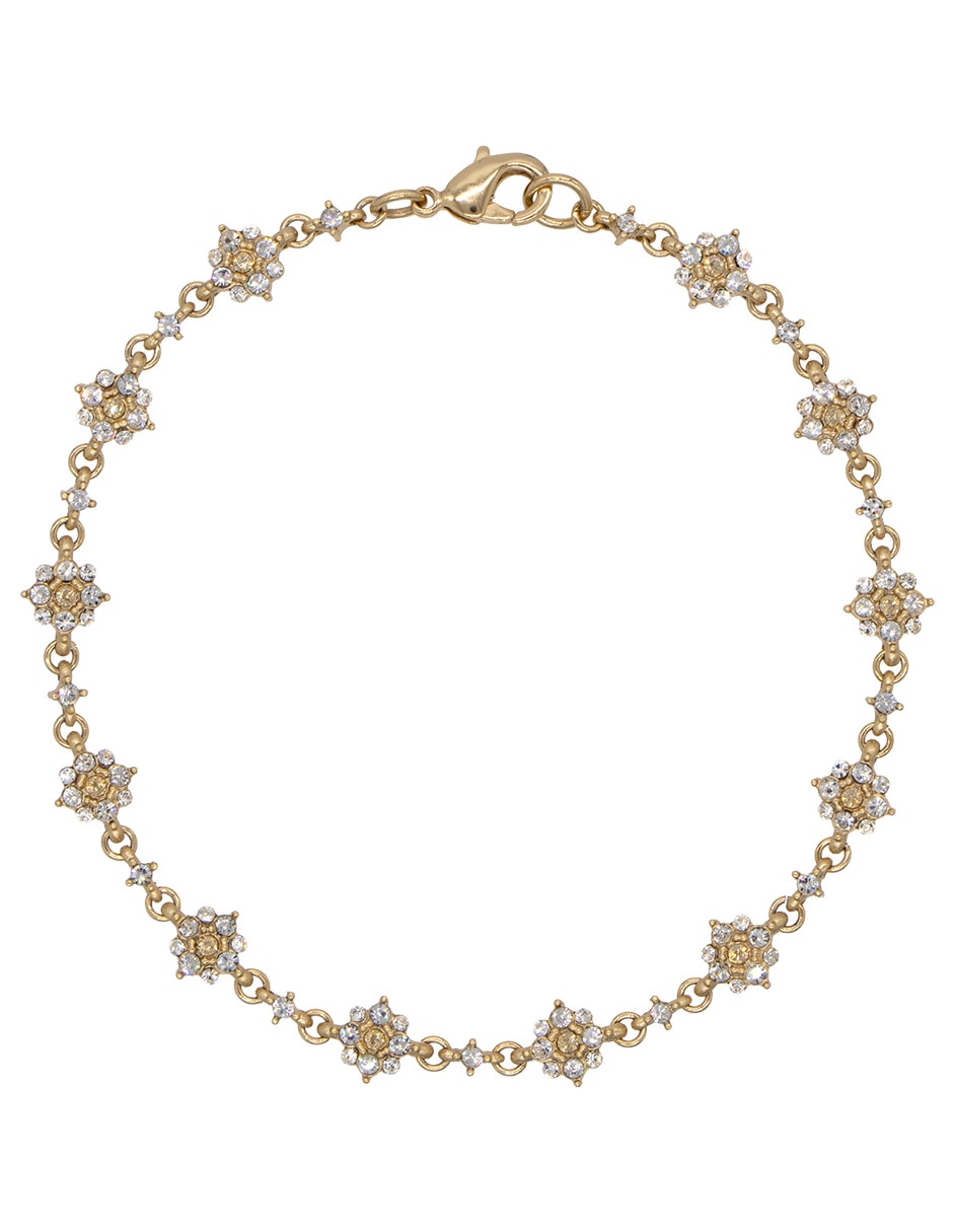 Pulsera Carré con cristal con acabado pavé
