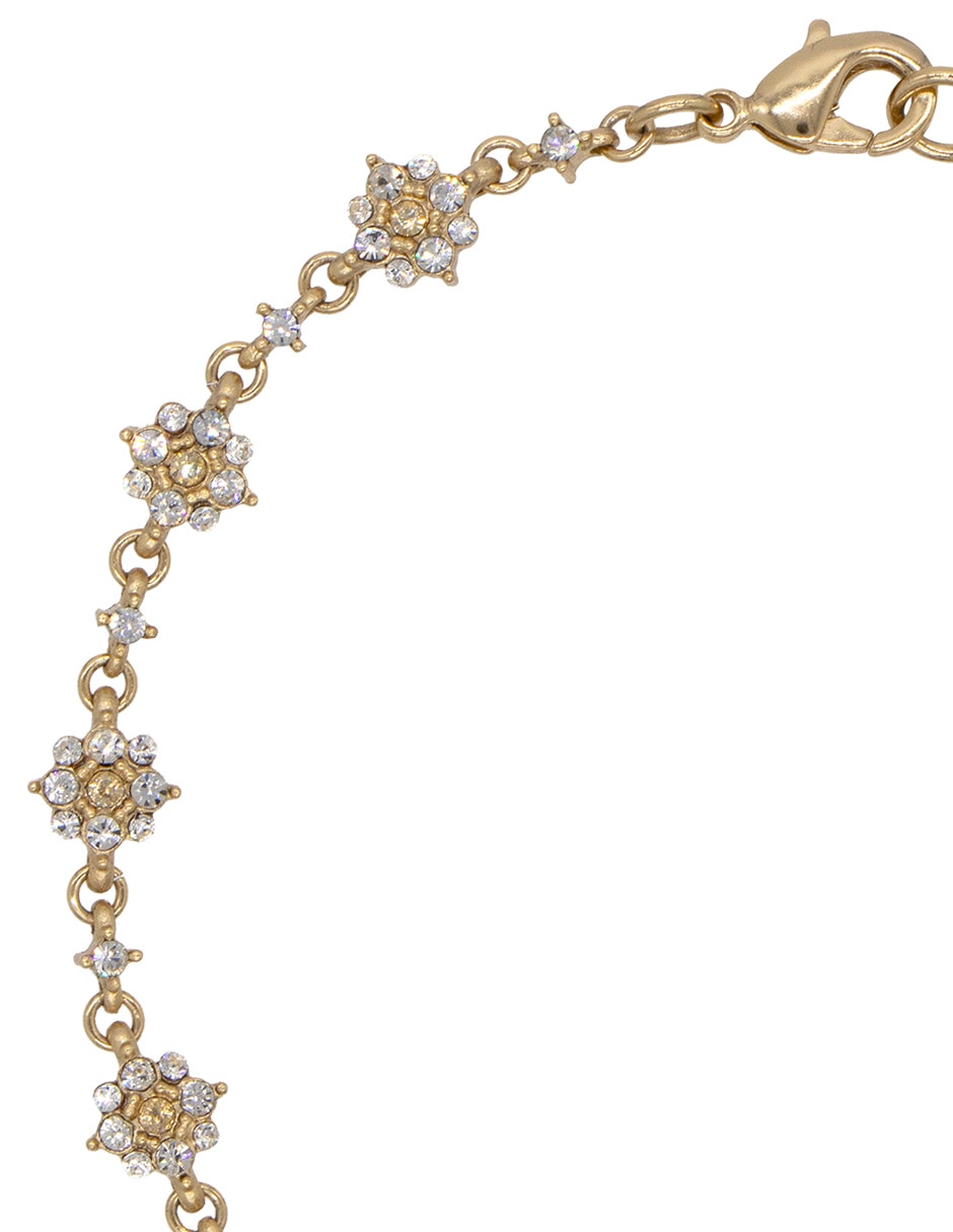 Pulsera Carré con cristal con acabado pavé