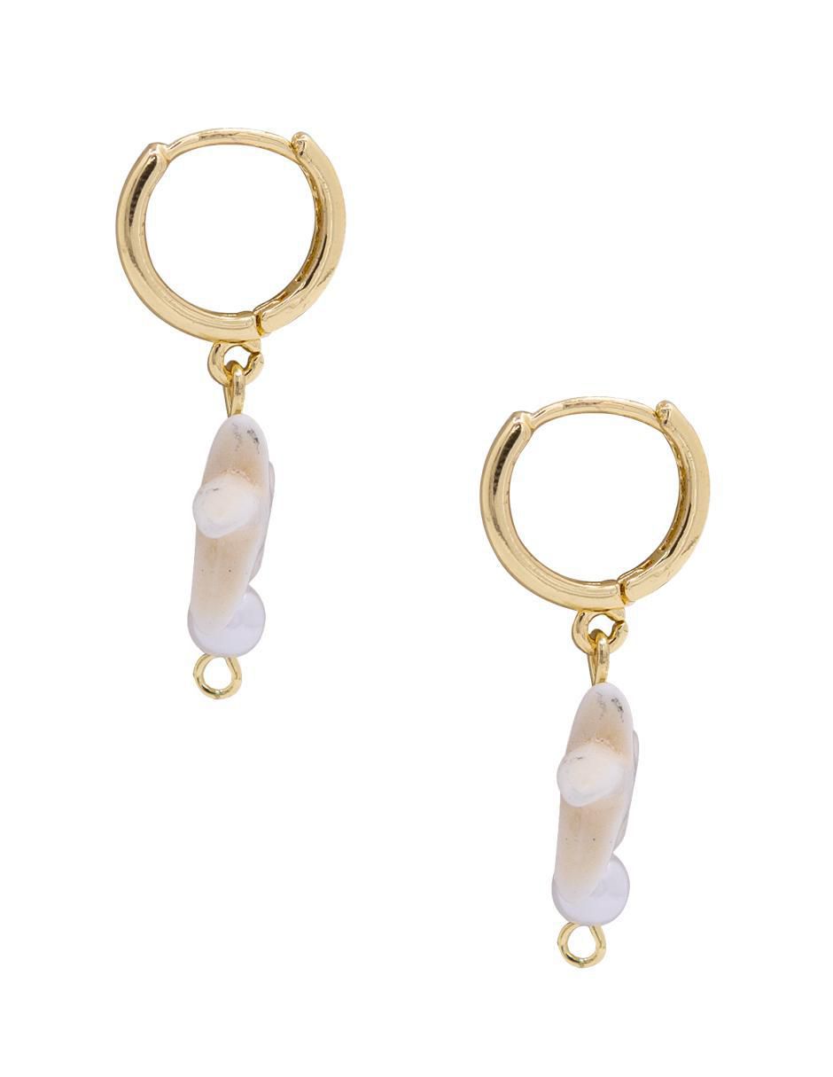 Aretes de estrella con acabado brillante