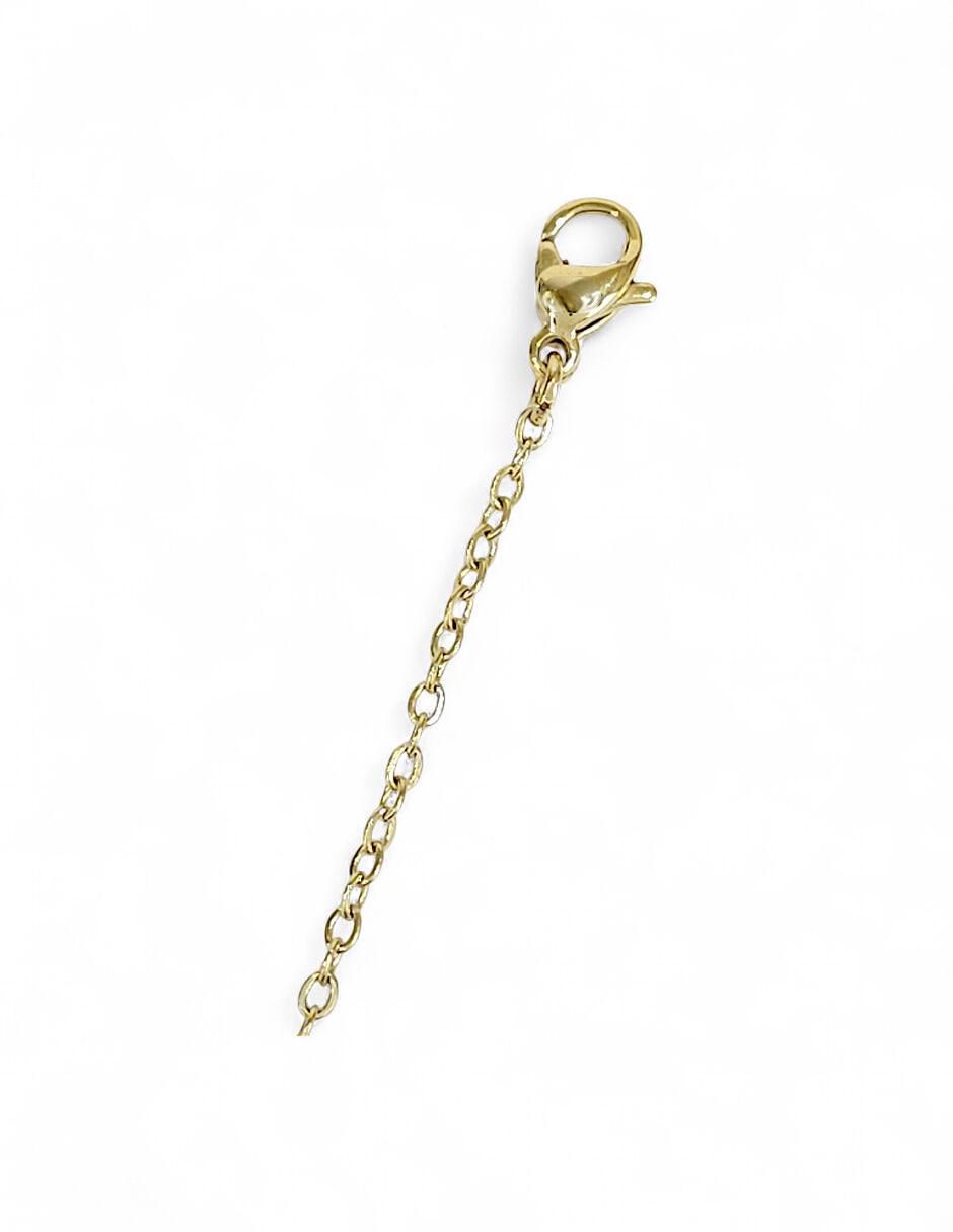 Pulsera Og con acabado baño de oro 18 k