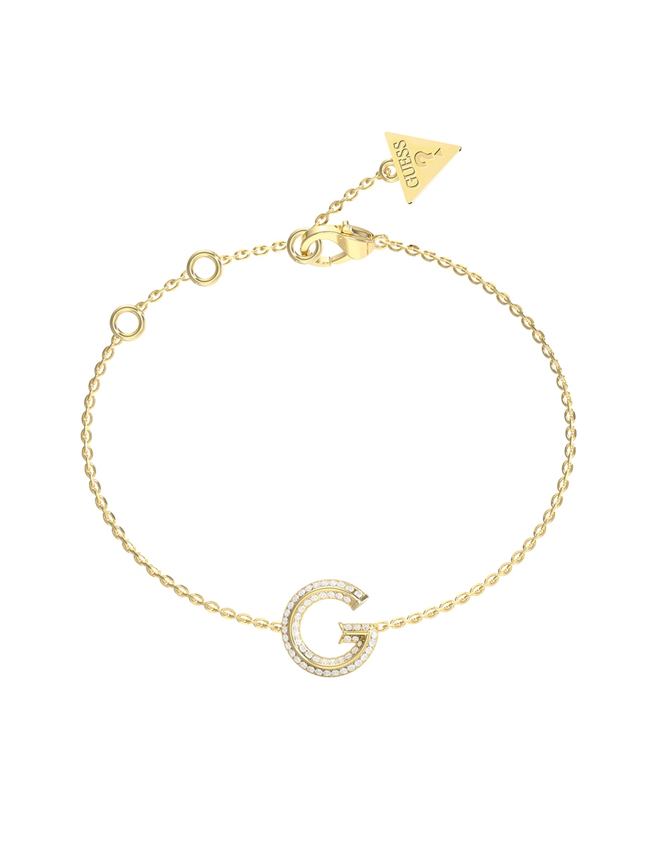 Brazalete G Crystal con acabado brillante