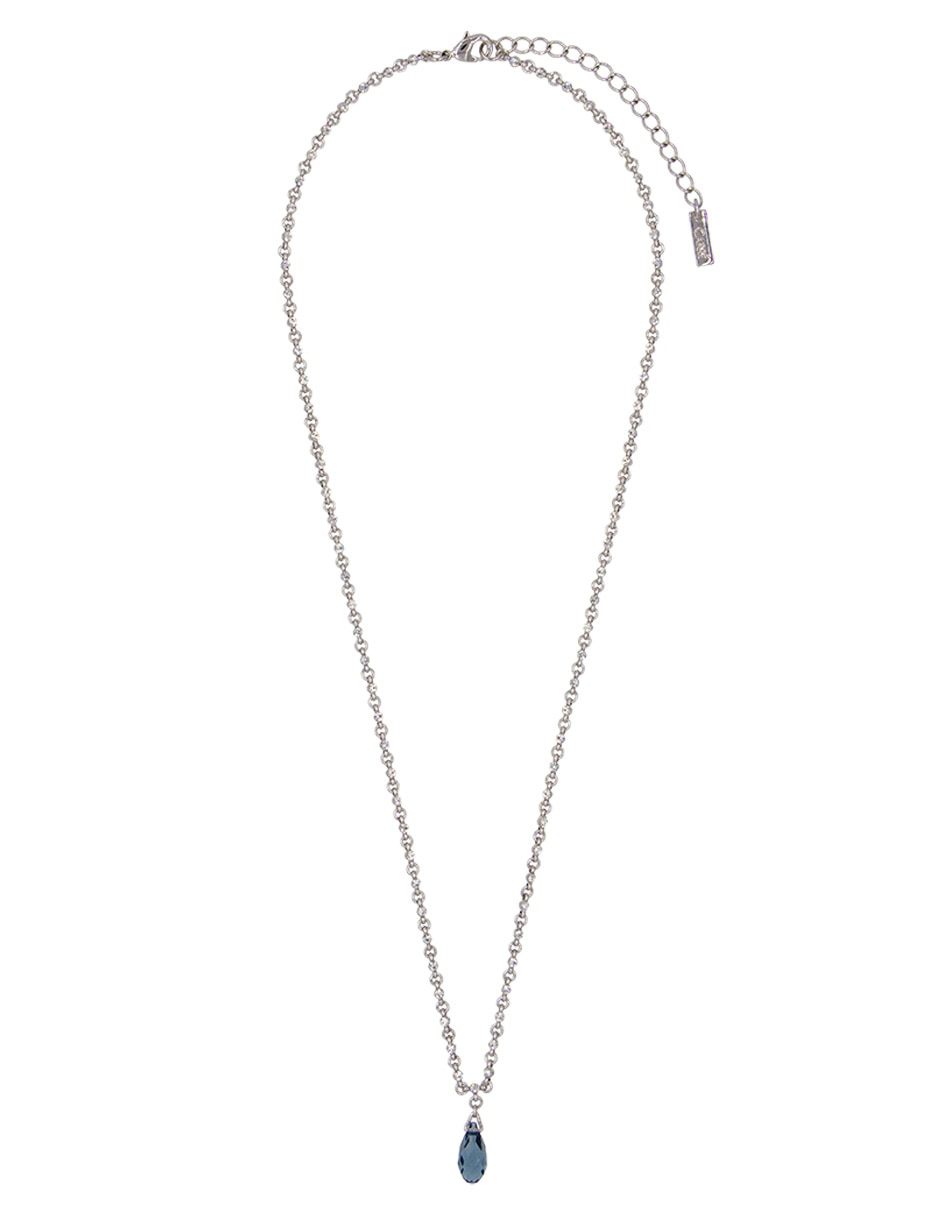 Collar con dije de gota Carré Silver Shade