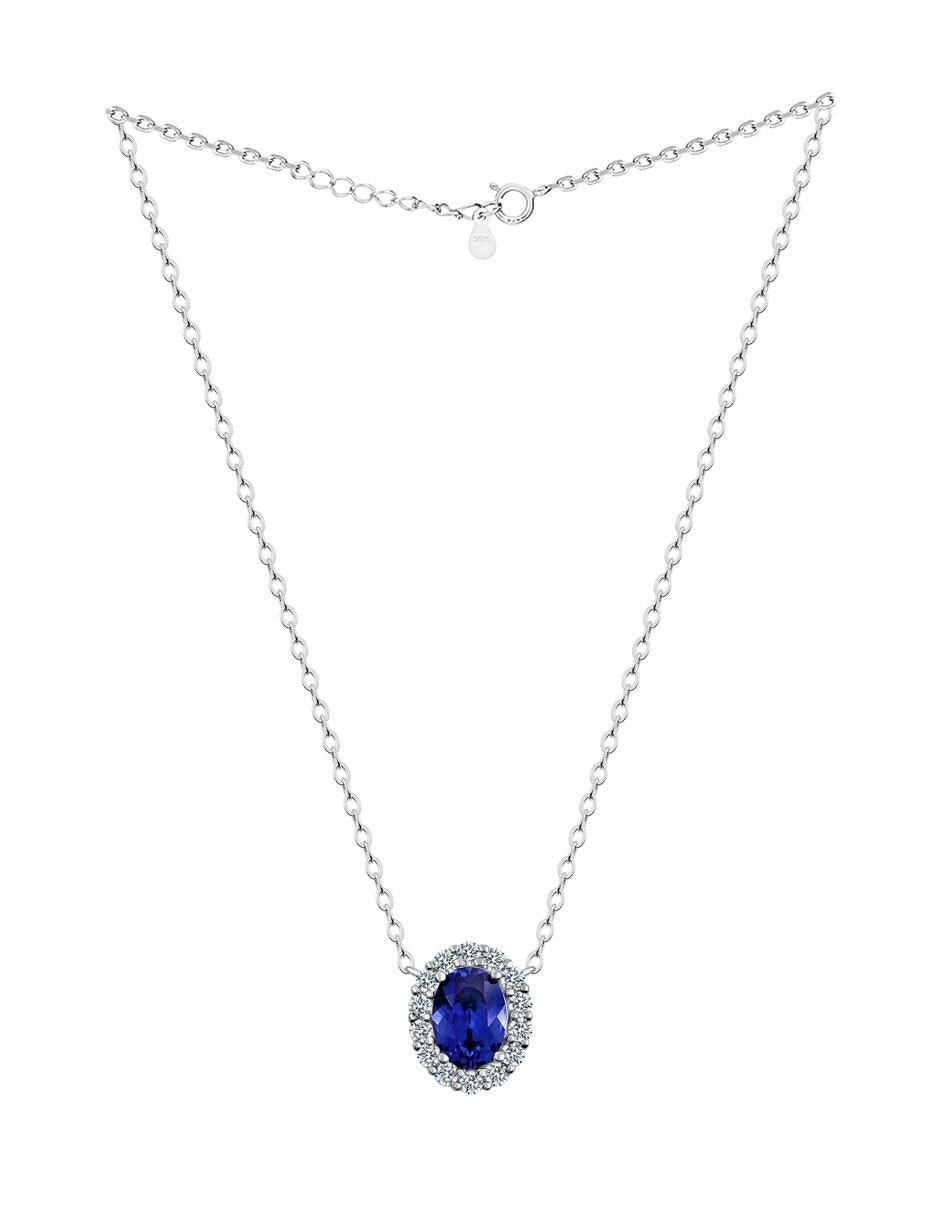 Collar de ovalado de plata P 925 2