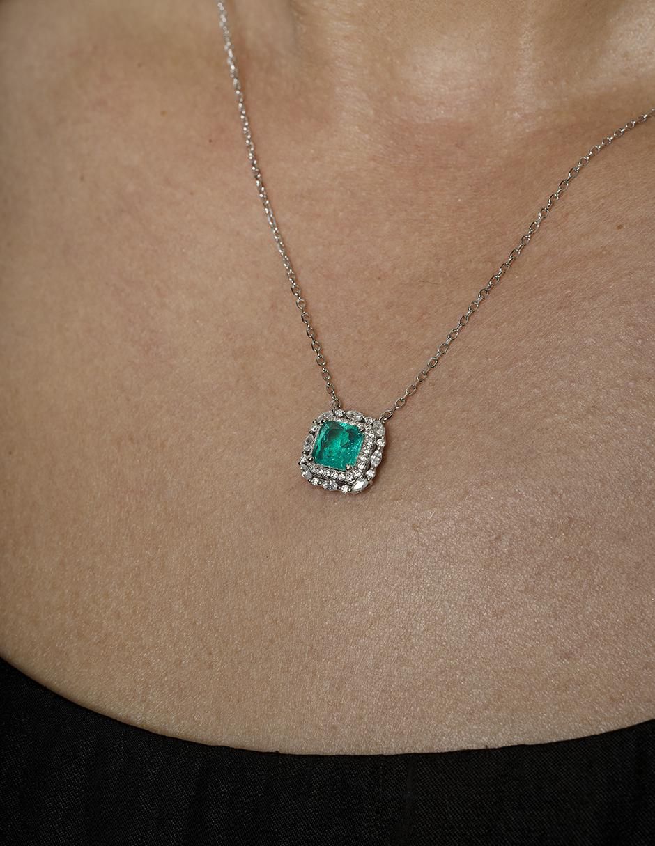 Collar cuadrado de plata P 925 5