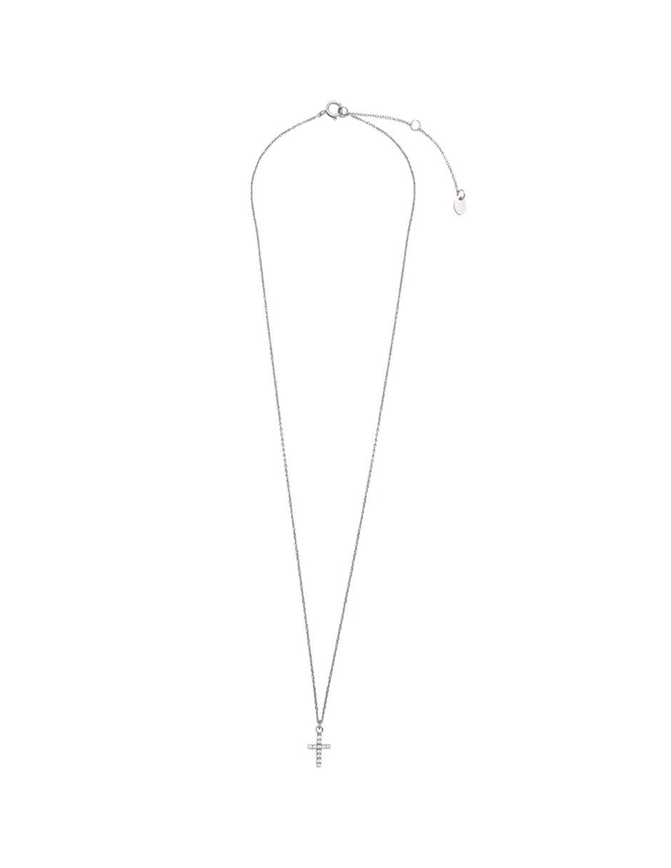 Collar con dije de cruz CARRÉ de plata P 925