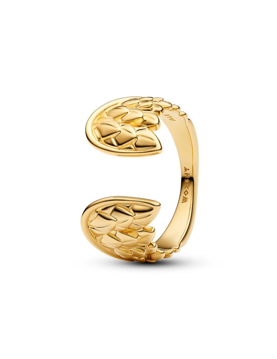 Anillo de alas Marvel Thor de plata P 925 con acabado baño de oro