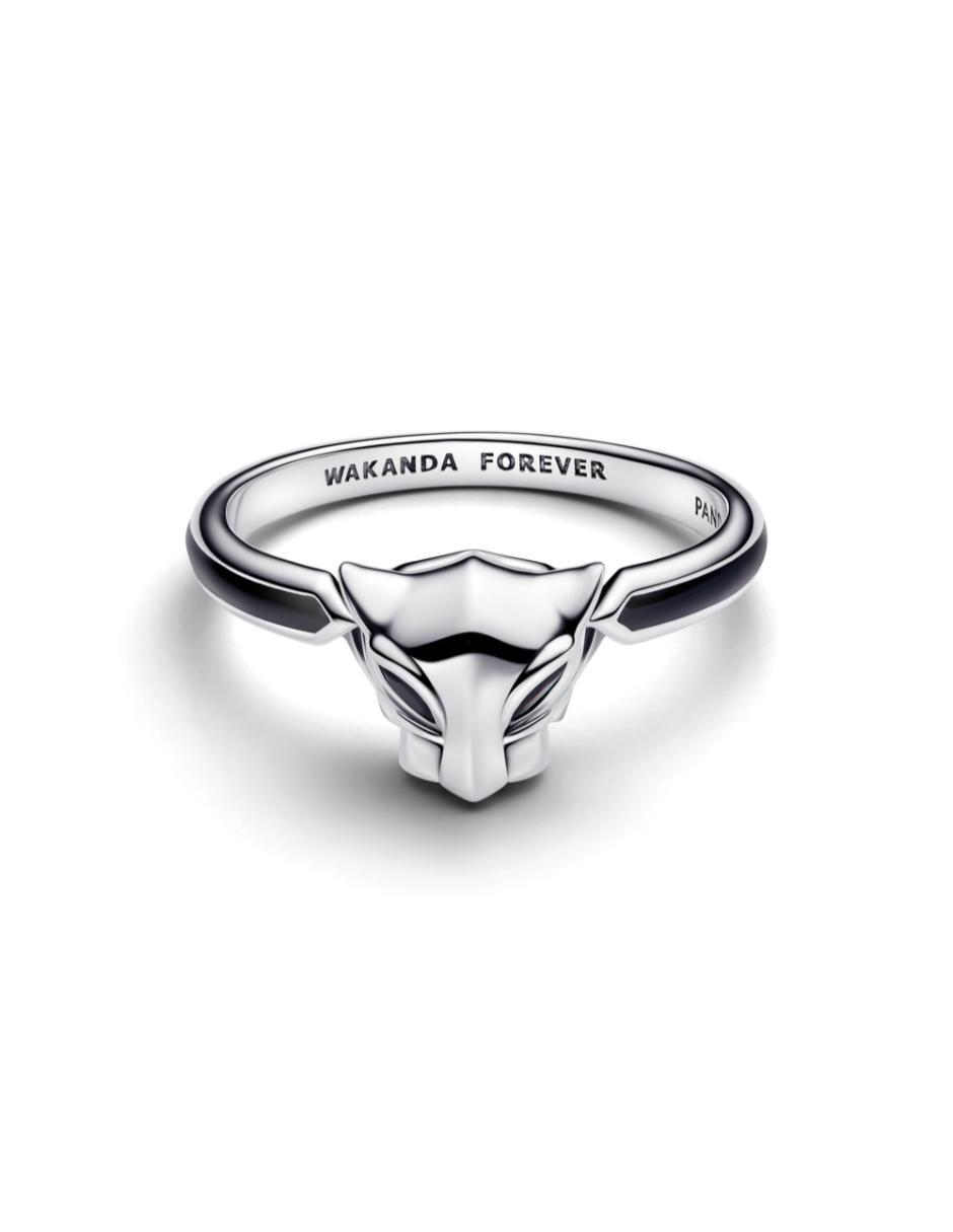 Anillo Marvel Pantera Negra P 925 de plata circonita pulido