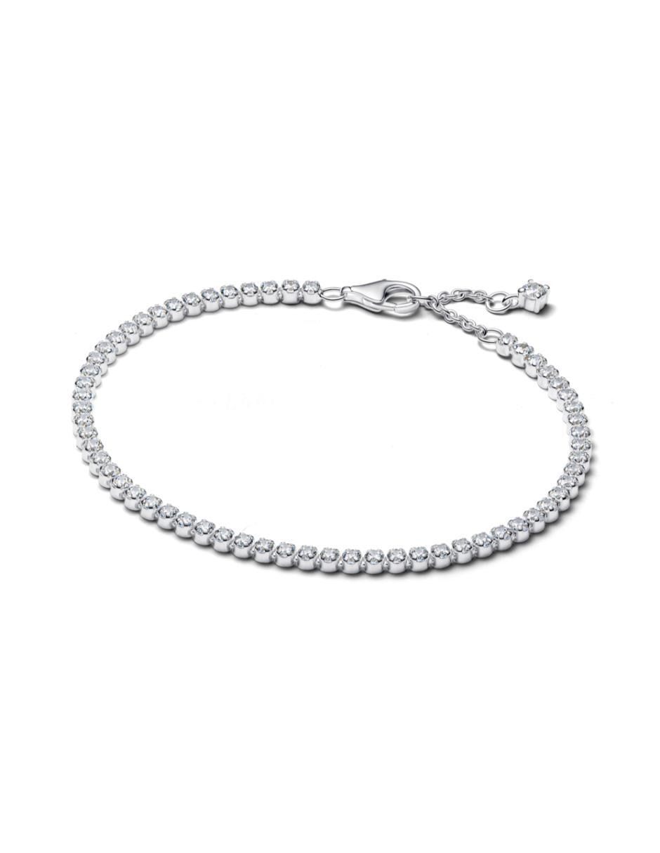 Brazalete de plata con zirconia cúbica P 925 Timeless acabado brillante Brazalete de plata con zirconia cúbica P 925 Timeless acabado brillante