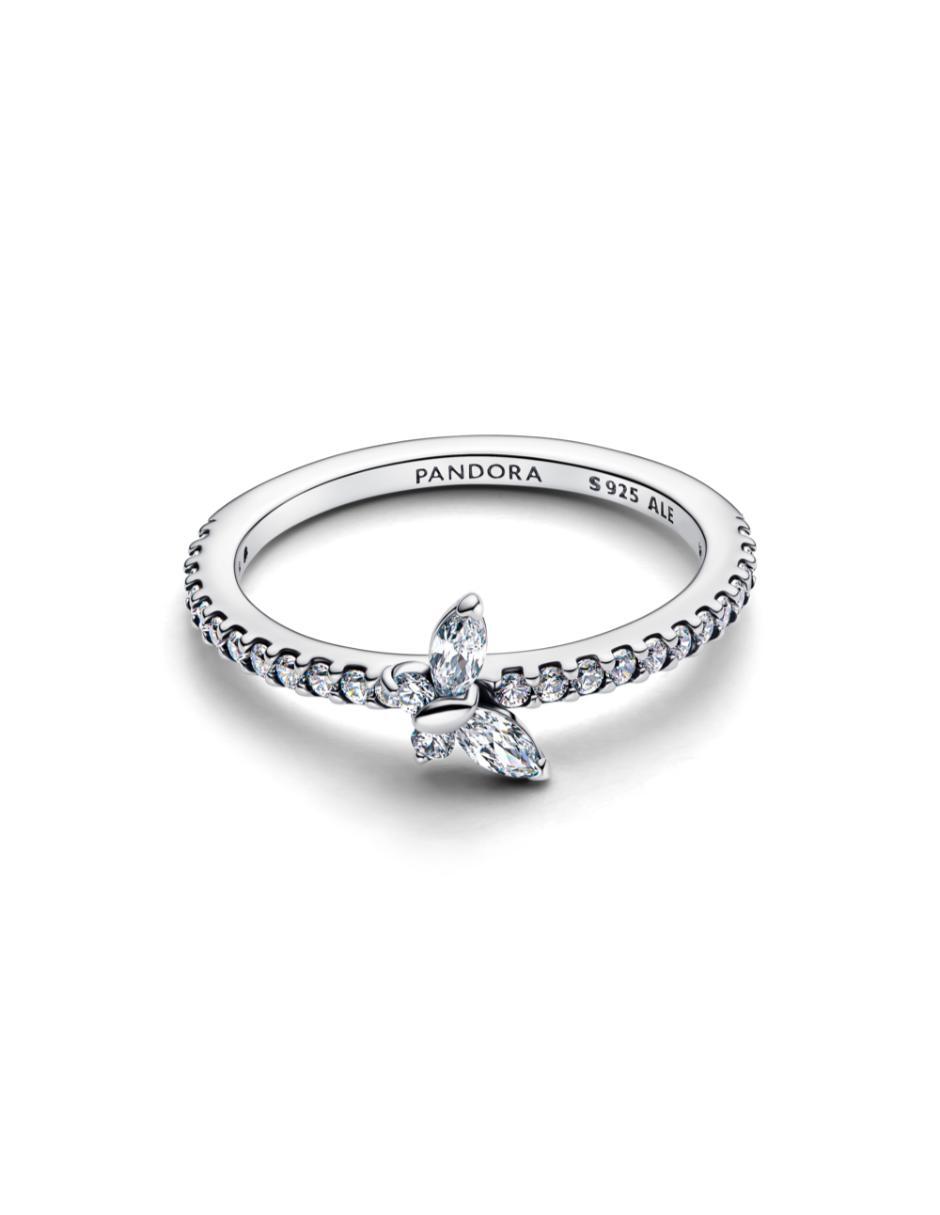 Anillo de mariposa Timeless P 925 de plata zirconia cúbica brillante Anillo de mariposa Timeless P 925 de plata zirconia cúbica brillante