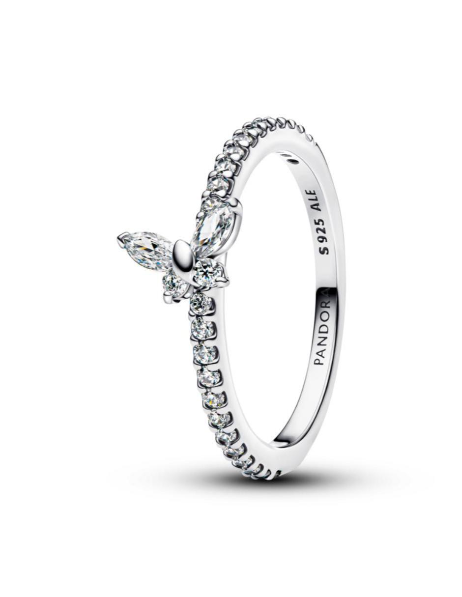 Anillo de mariposa Timeless P 925 de plata zirconia cúbica brillante 2