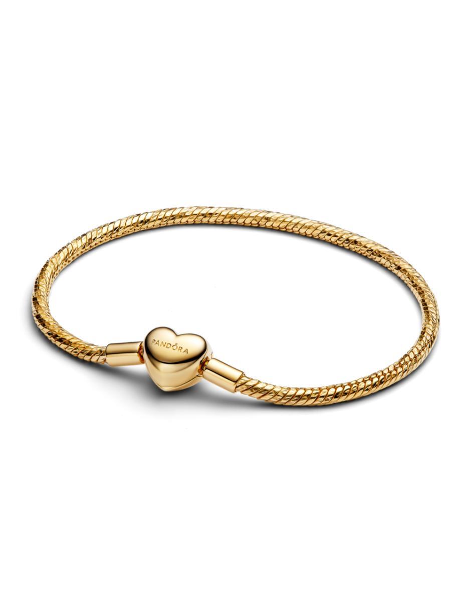 Brazalete de plata p 925 Moments con acabado baño de oro