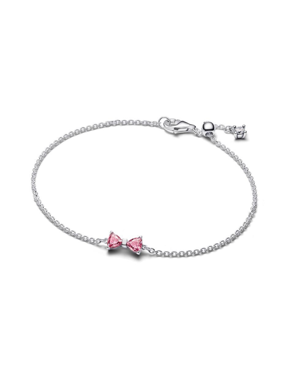 Brazalete de plata con zirconia cúbica P 925 Timeless acabado brillante