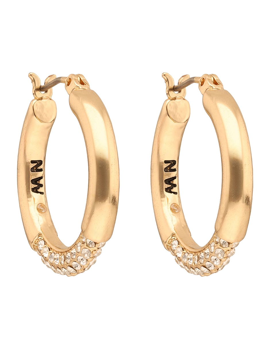 Aretes circulares con acabado brillante 2