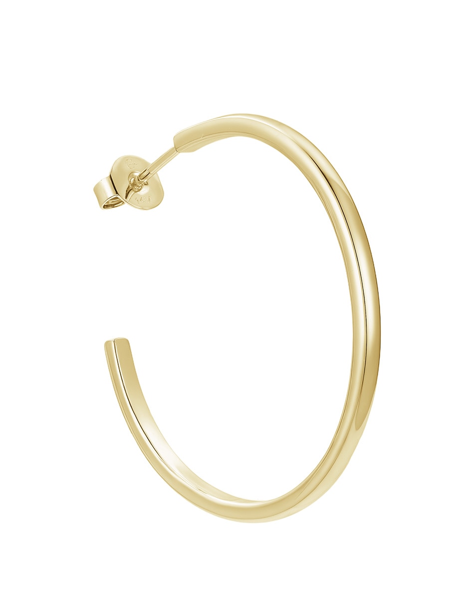 Arracadas con acabado baño de oro 14 K 2