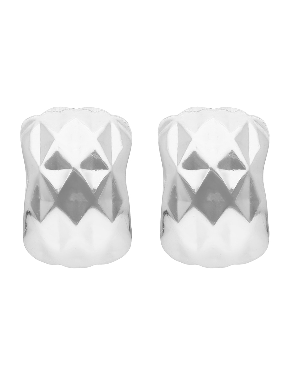 Aretes circulares con acabado brillante 2