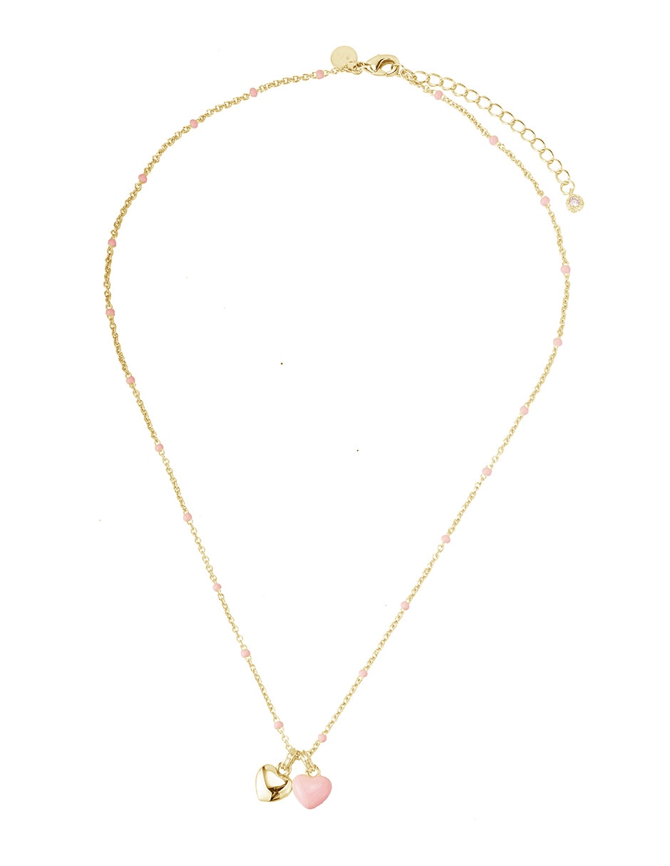 Collar con dije Golden Enamel con acabado baño de oro 14 K 3