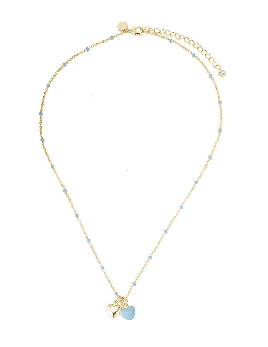 Collar con dije Golden Enamel con acabado baño de oro 14 K 3