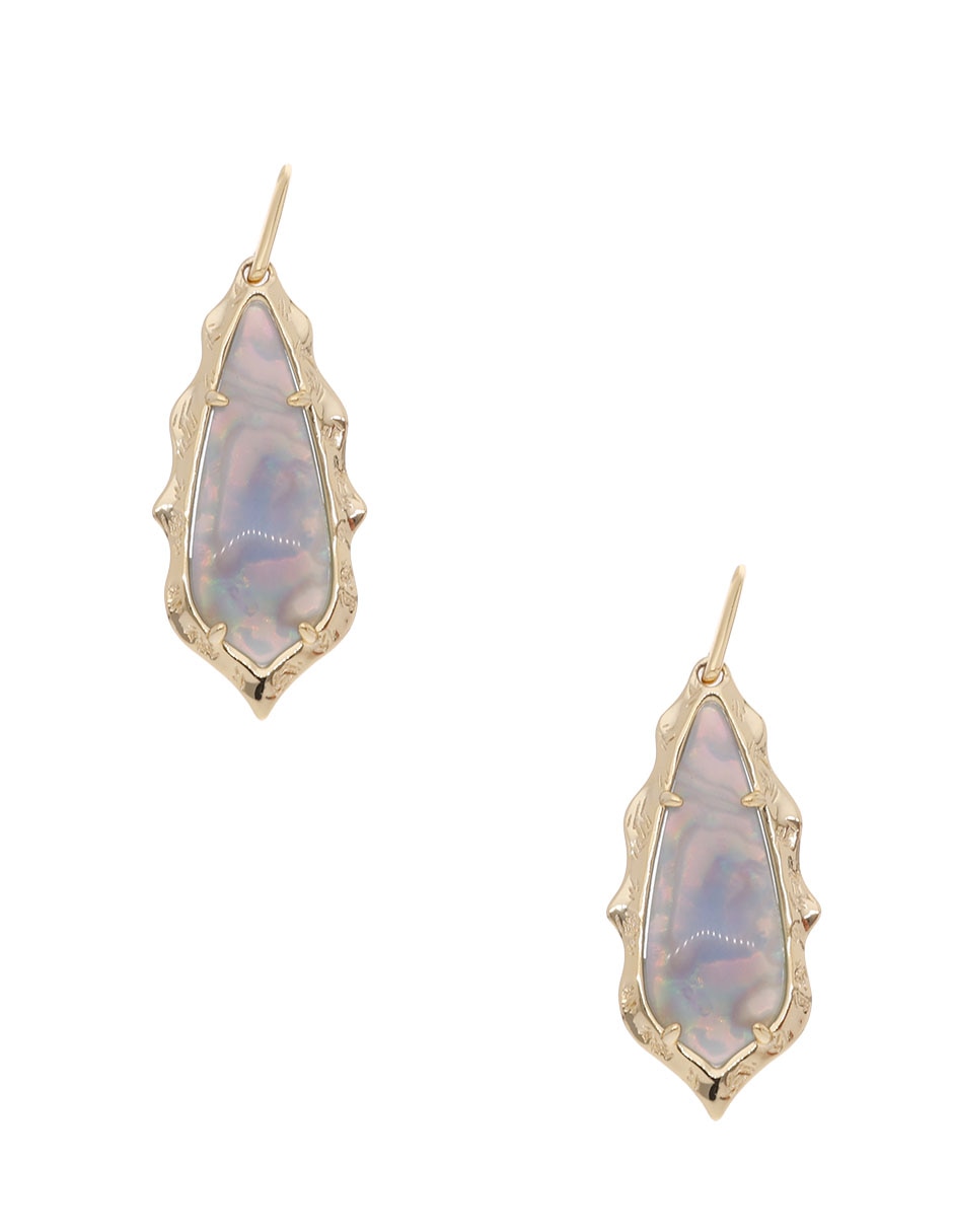 Aretes largos con acabado de baño de oro 14 k Aretes largos con acabado de baño de oro 14 k