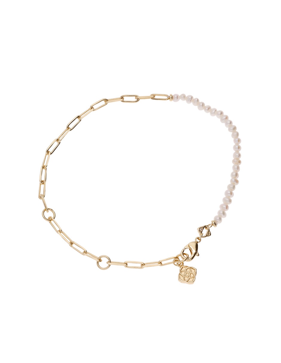Pulsera con acabado baño de oro 14k