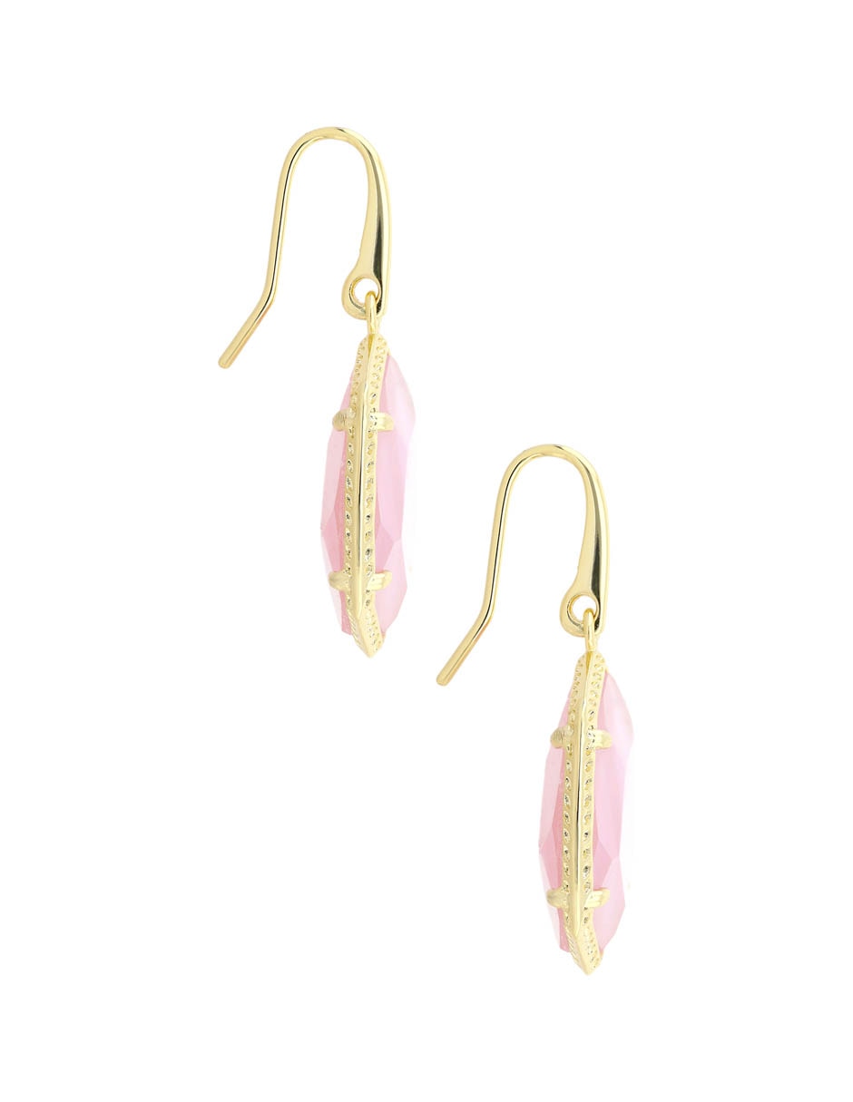 Aretes Cortos De Gota Con Acabado Brillante 3