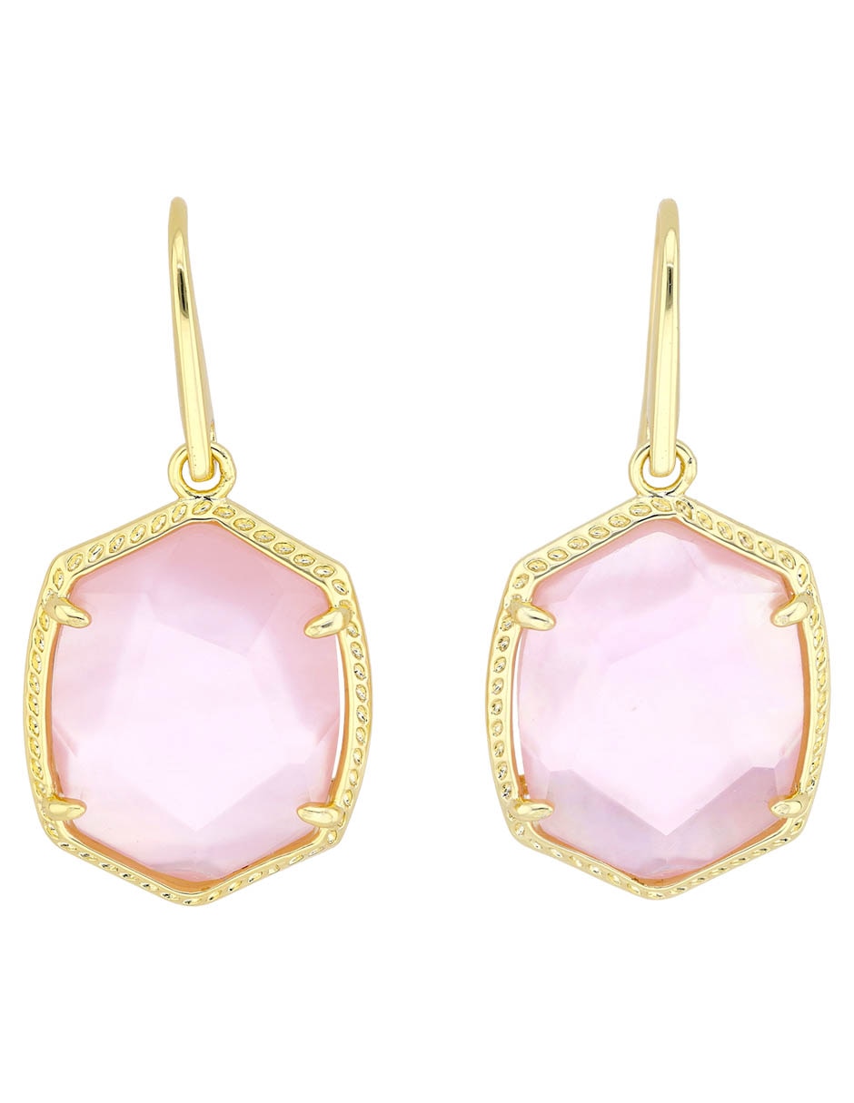 Aretes Cortos De Gota Con Acabado Brillante
