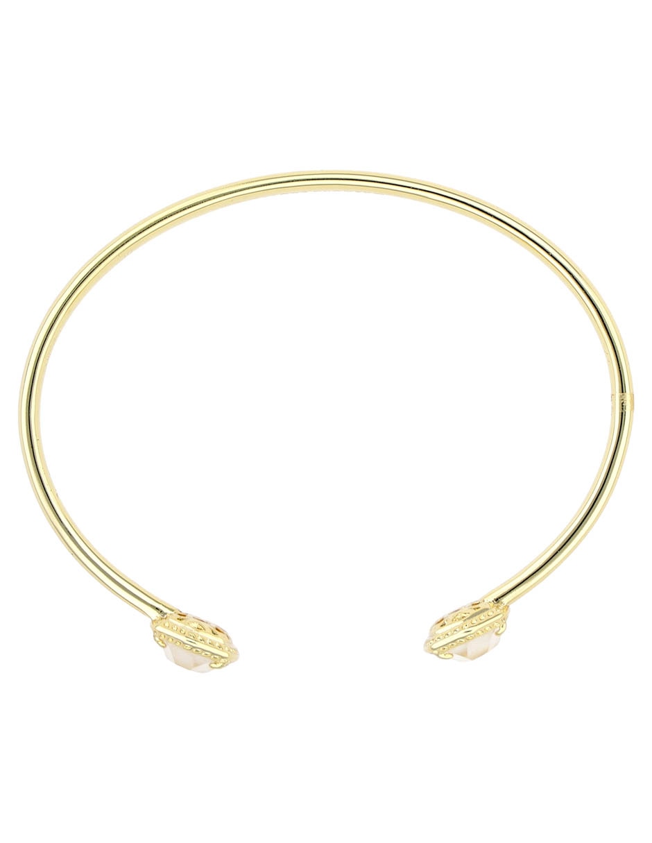 Pulsera con acabado baño de oro