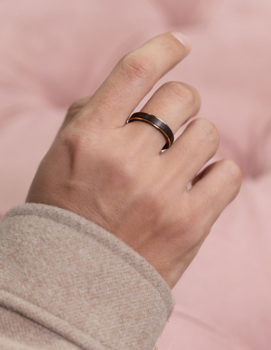 Anillo redondo semi mate 3