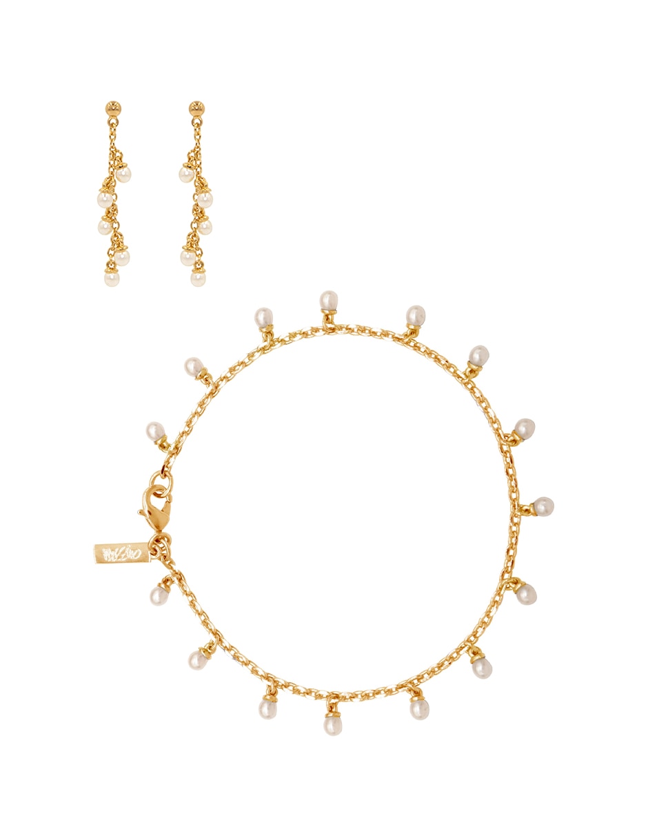 Aretes y pulsera