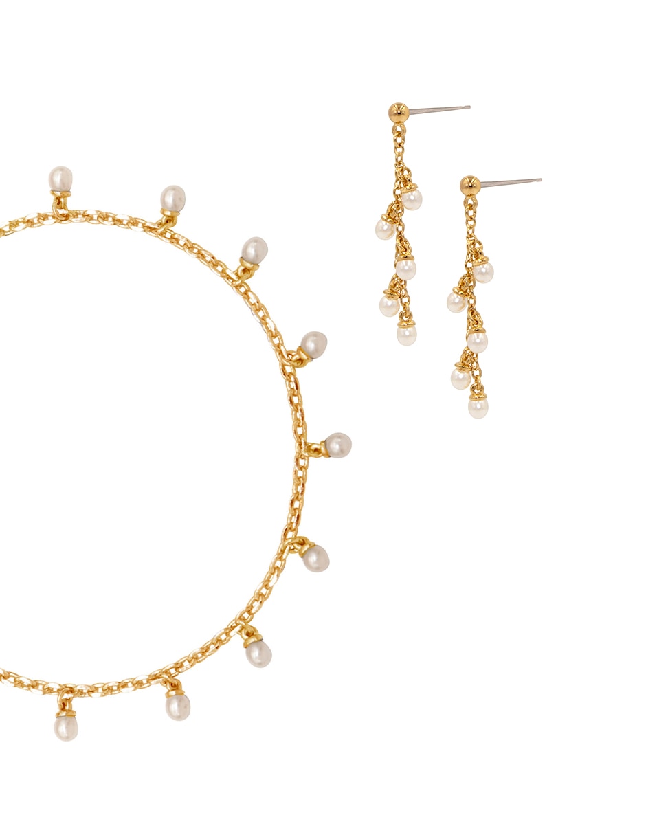 Aretes y pulsera