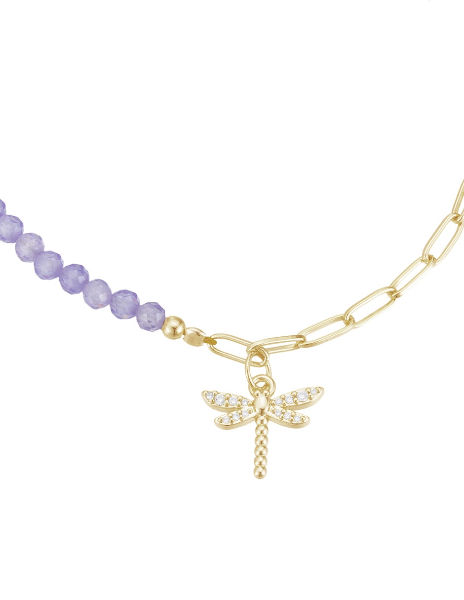 Pulsera con zirconia Golden Circonias acabado baño de oro 14 K 2