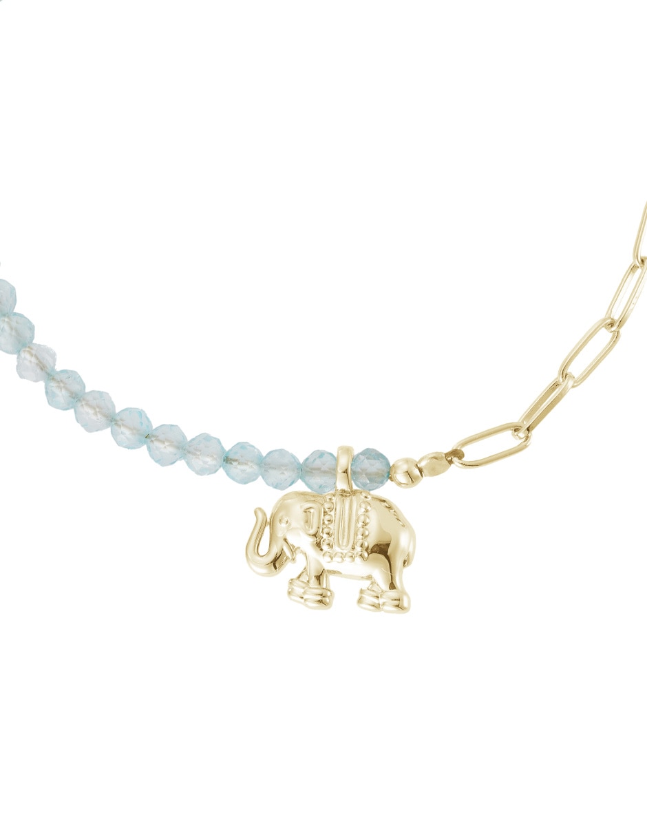 Pulsera con zirconia Golden Circonias acabado baño de oro 14 K 2