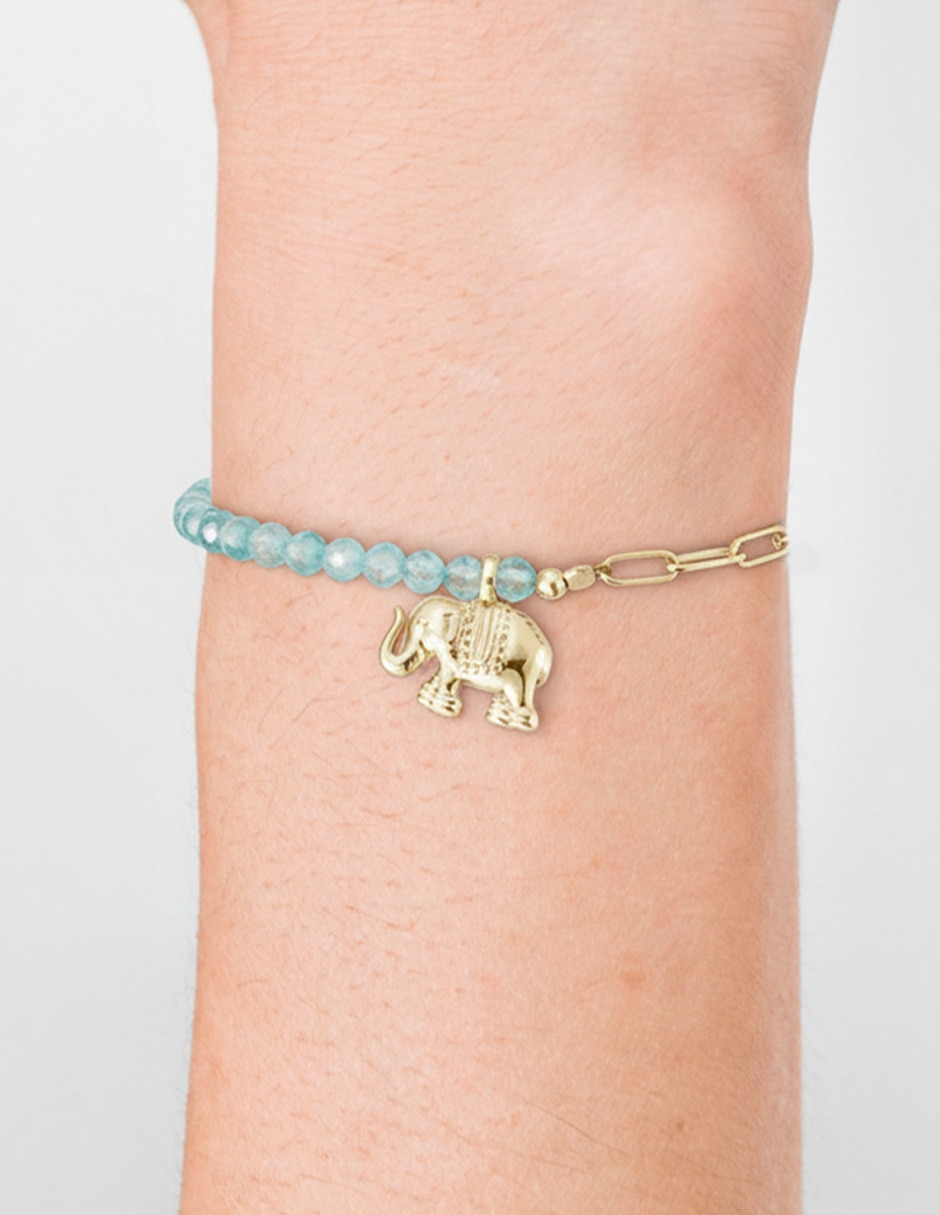 Pulsera con zirconia Golden Circonias acabado baño de oro 14 K 3